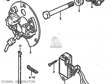 SIGNAL GENERATOR - GSX750S KATANA 1982 (Z) 1 2 4 6 15 16 17 18 21 22 24 25 26 30 39