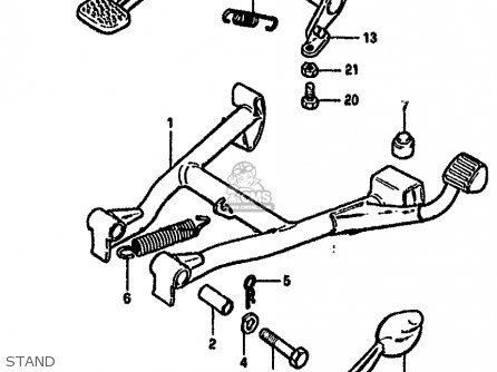 STAND - GSX750S KATANA 1982 (Z) 1 2 4 6 15 16 17 18 21 22 24 25 26 30 39