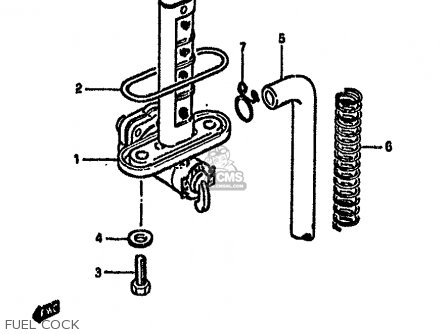 FUEL COCK - GSX750S KATANA 1982 (Z) 1 2 4 6 15 16 17 18 21 22 24 25 26 30 39