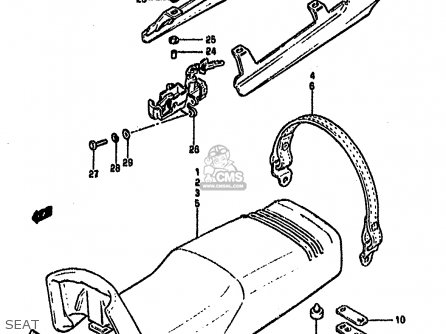 SEAT - GSX750S KATANA 1982 (Z) 1 2 4 6 15 16 17 18 21 22 24 25 26 30 39