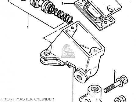 FRONT MASTER CYLINDER - GSX750S KATANA 1982 (Z) 1 2 4 6 15 16 17 18 21 22 24 25 26 30 39