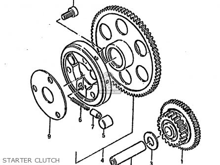 STARTER CLUTCH - GSX750S KATANA 1982 (Z) 1 2 4 6 15 16 17 18 21 22 24 25 26 30 39