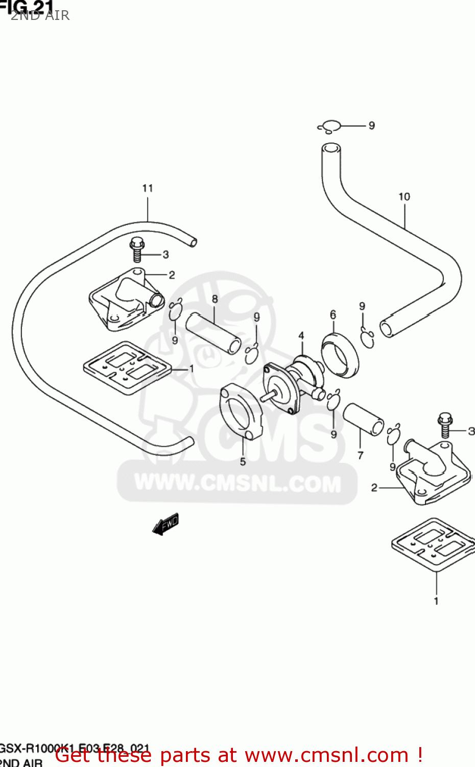 2ND AIR GSXR1000 2001 (K1) USA (E03)