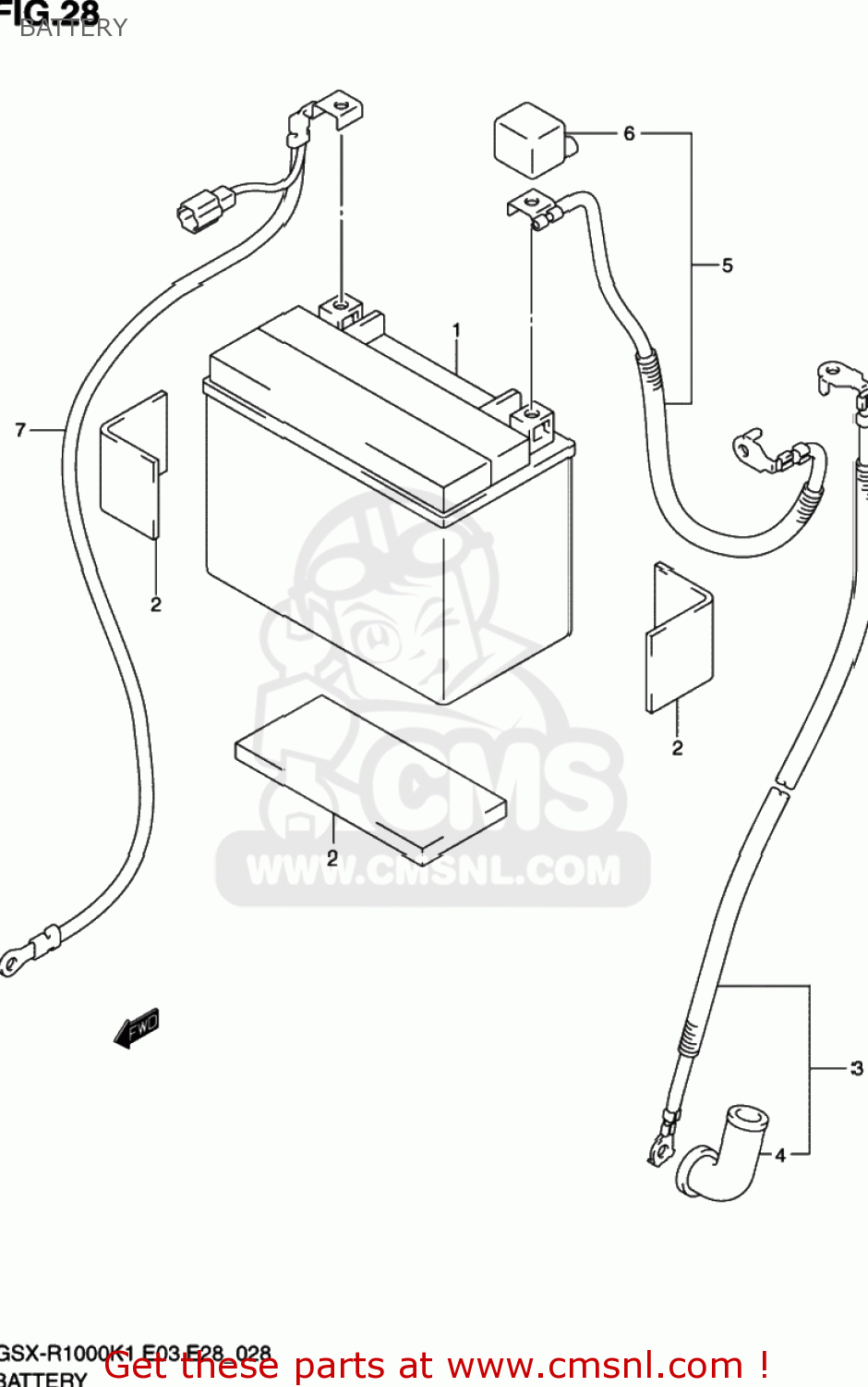 BATTERY GSXR1000 2001 (K1) USA (E03)