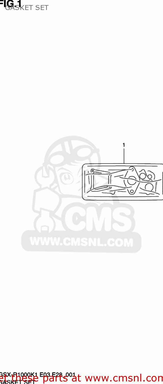 GASKET SET GSXR1000 2001 (K1) USA (E03)