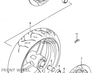 FRONT WHEEL - GSXR1000 2001 (K1) USA (E03)