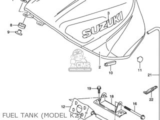 FUEL TANK (MODEL K2) - GSXR1000 2001 (K1) USA (E03)
