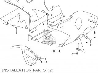 INSTALLATION PARTS (2) - GSXR1000 2001 (K1) USA (E03)