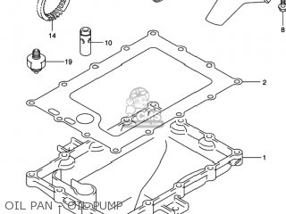 OIL PAN - OIL PUMP - GSXR1000 2001 (K1) USA (E03)