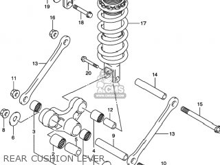 REAR CUSHION LEVER - GSXR1000 2001 (K1) USA (E03)