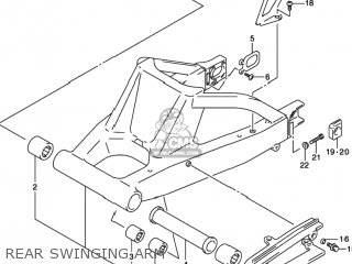 REAR SWINGING ARM - GSXR1000 2001 (K1) USA (E03)