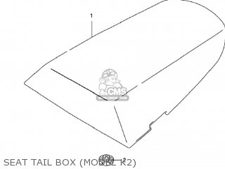 SEAT TAIL BOX (MODEL K2) - GSXR1000 2001 (K1) USA (E03)