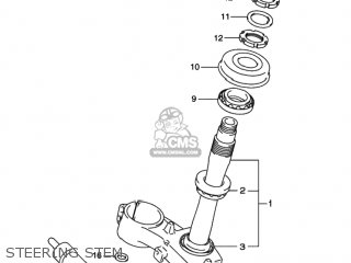 STEERING STEM - GSXR1000 2001 (K1) USA (E03)