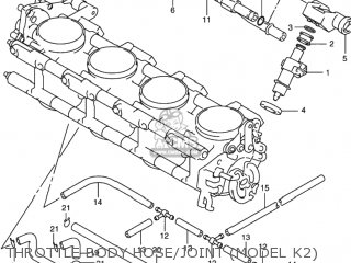 THROTTLE BODY HOSE/JOINT (MODEL K2) - GSXR1000 2001 (K1) USA (E03)