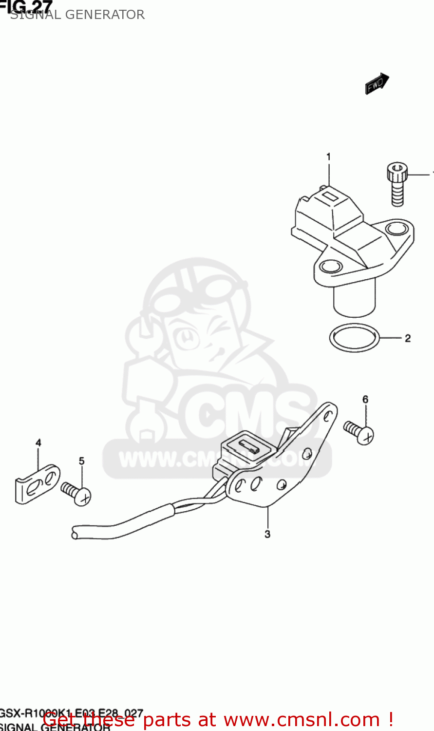 SIGNAL GENERATOR GSXR1000 2002 (K2) USA (E03)