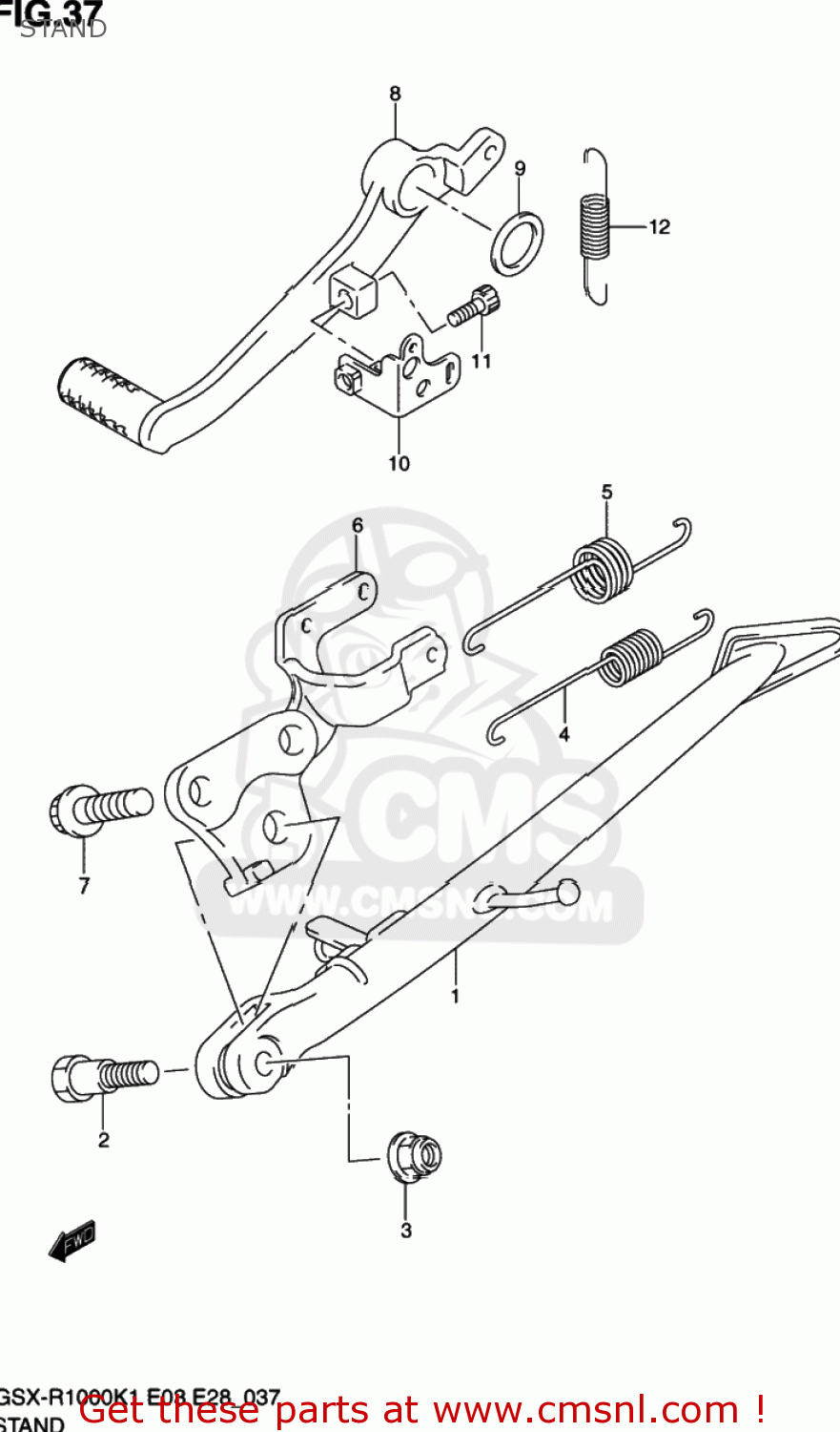 STAND GSXR1000 2002 (K2) USA (E03)