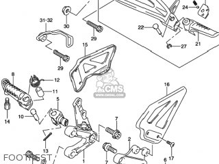 FOOTREST - GSXR1000 2002 (K2) USA (E03)
