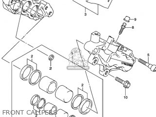 FRONT CALIPERS - GSXR1000 2002 (K2) USA (E03)