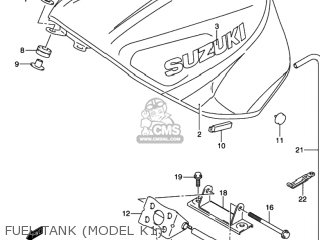 FUEL TANK (MODEL K1) - GSXR1000 2002 (K2) USA (E03)