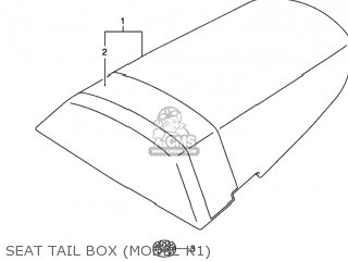 SEAT TAIL BOX (MODEL K1) - GSXR1000 2002 (K2) USA (E03)