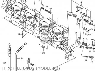 THROTTLE BODY (MODEL K2) - GSXR1000 2002 (K2) USA (E03)