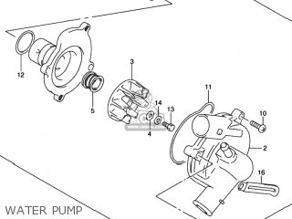 WATER PUMP - GSXR1000 2002 (K2) USA (E03)