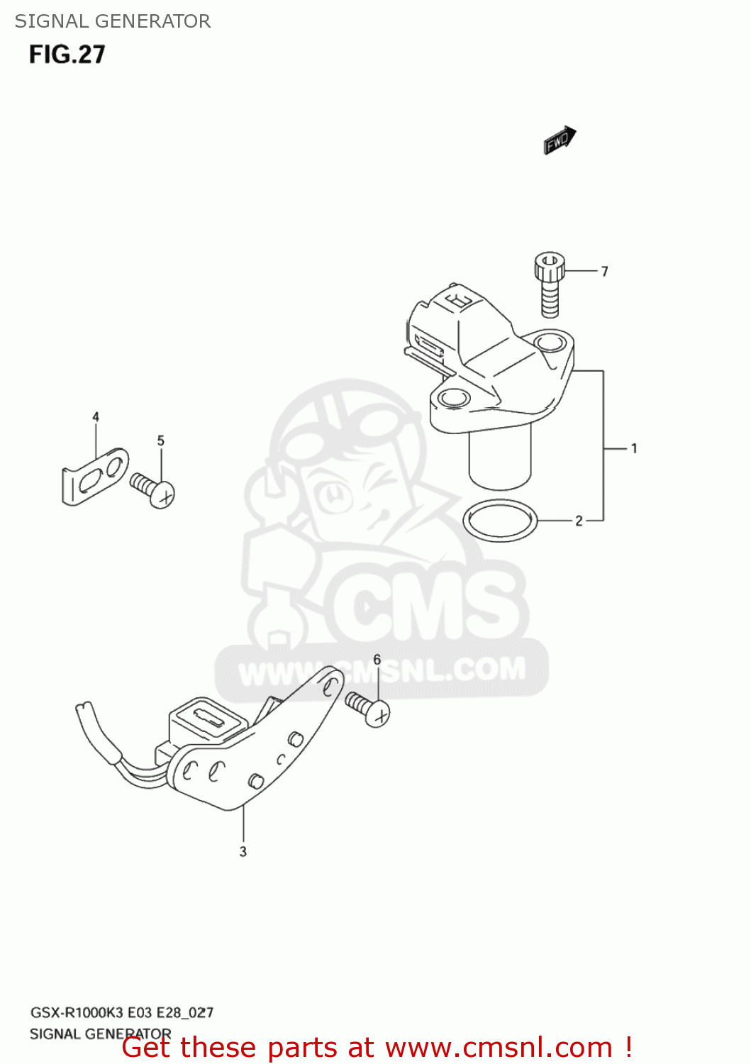 SIGNAL GENERATOR GSXR1000 2003 (K3) USA (E03)