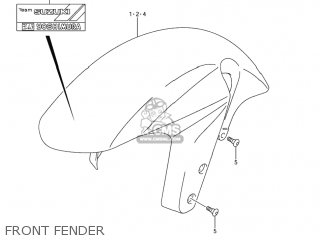 FRONT FENDER - GSXR1000 2003 (K3) USA (E03)