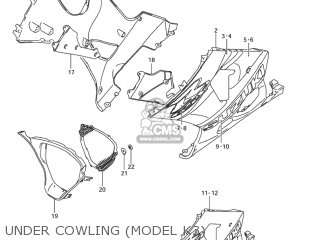 UNDER COWLING (MODEL K3) - GSXR1000 2003 (K3) USA (E03)