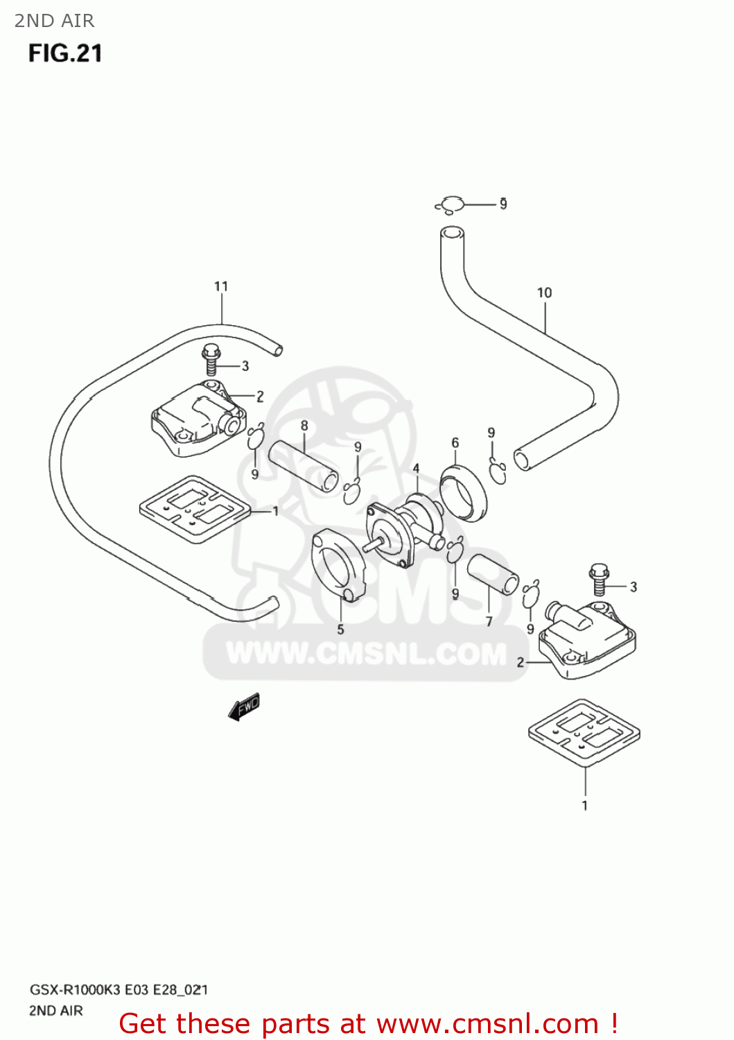 2ND AIR GSXR1000 2004 (K4) USA (E03)