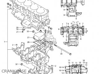 CRANKCASE - GSXR1000 2004 (K4) USA (E03)