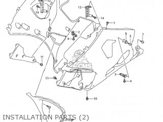 INSTALLATION PARTS (2) - GSXR1000 2004 (K4) USA (E03)