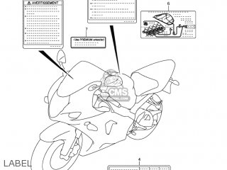 LABEL - GSXR1000 2004 (K4) USA (E03)