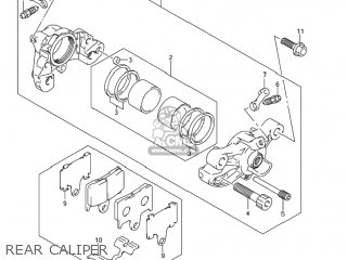 REAR CALIPER - GSXR1000 2004 (K4) USA (E03)