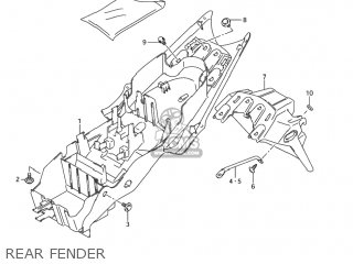 REAR FENDER - GSXR1000 2004 (K4) USA (E03)