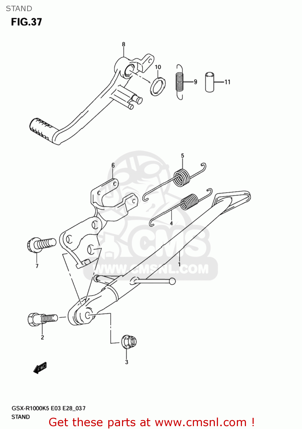 STAND GSXR1000 2005 (K5) USA (E03)