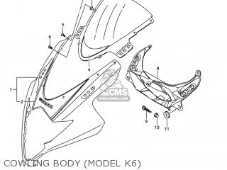 COWLING BODY (MODEL K6) - GSXR1000 2005 (K5) USA (E03)