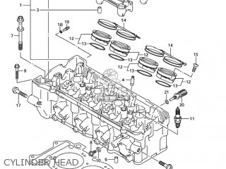 CYLINDER HEAD - GSXR1000 2005 (K5) USA (E03)