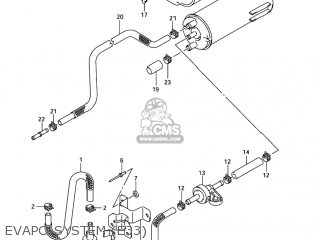 EVAPO SYSTEM (E33) - GSXR1000 2005 (K5) USA (E03)
