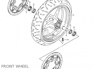FRONT WHEEL - GSXR1000 2005 (K5) USA (E03)