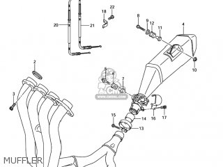 MUFFLER - GSXR1000 2005 (K5) USA (E03)