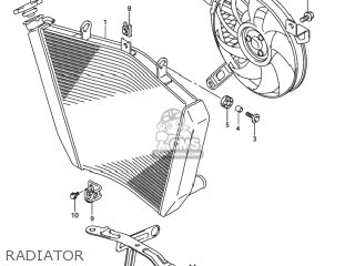 RADIATOR - GSXR1000 2005 (K5) USA (E03)