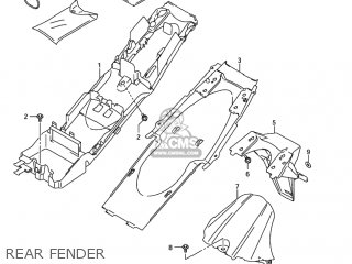 REAR FENDER - GSXR1000 2005 (K5) USA (E03)