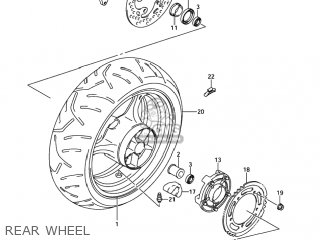 REAR WHEEL - GSXR1000 2005 (K5) USA (E03)