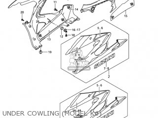 UNDER COWLING (MODEL K6) - GSXR1000 2005 (K5) USA (E03)