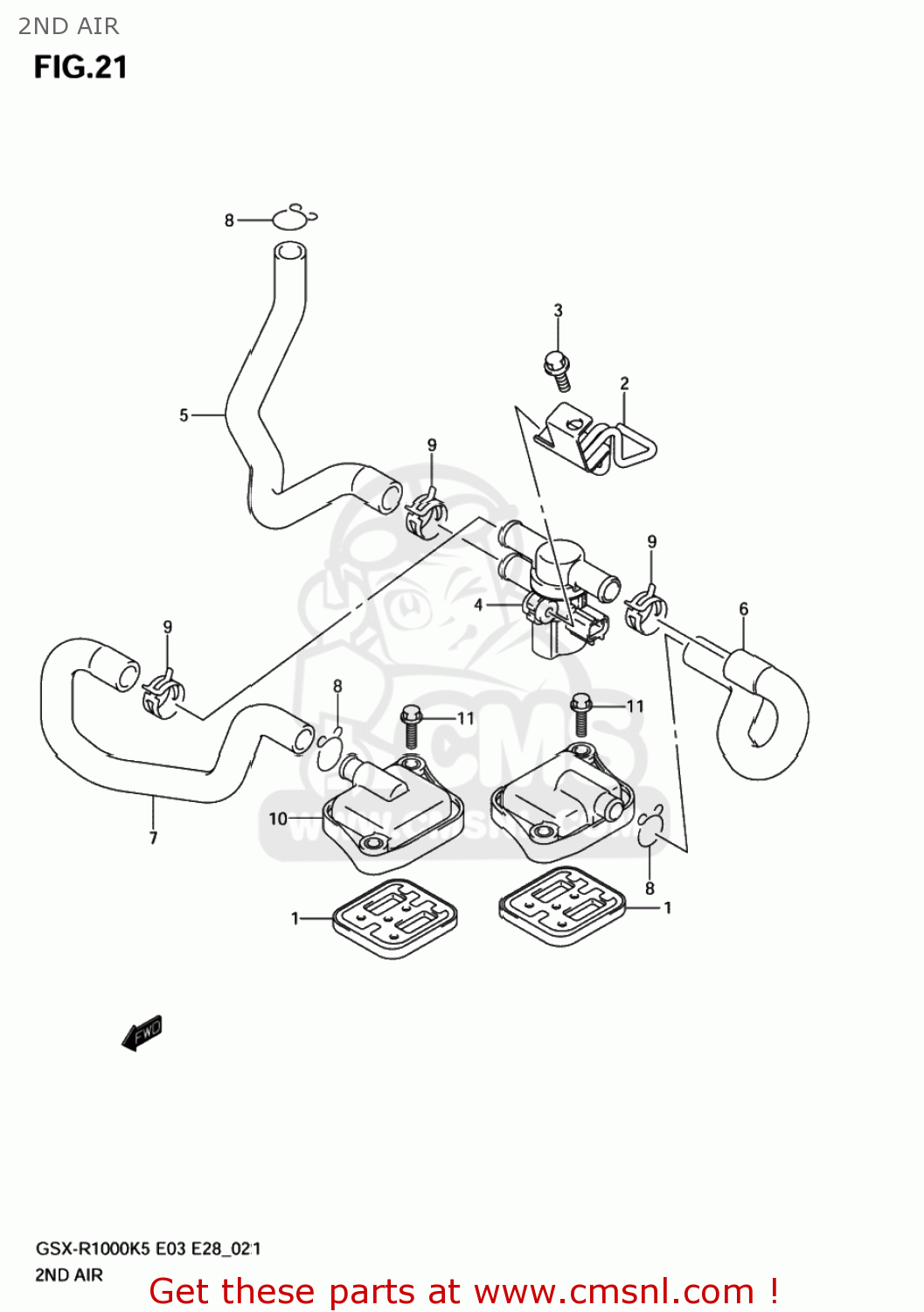 2ND AIR GSXR1000 2006 (K6) USA (E03)