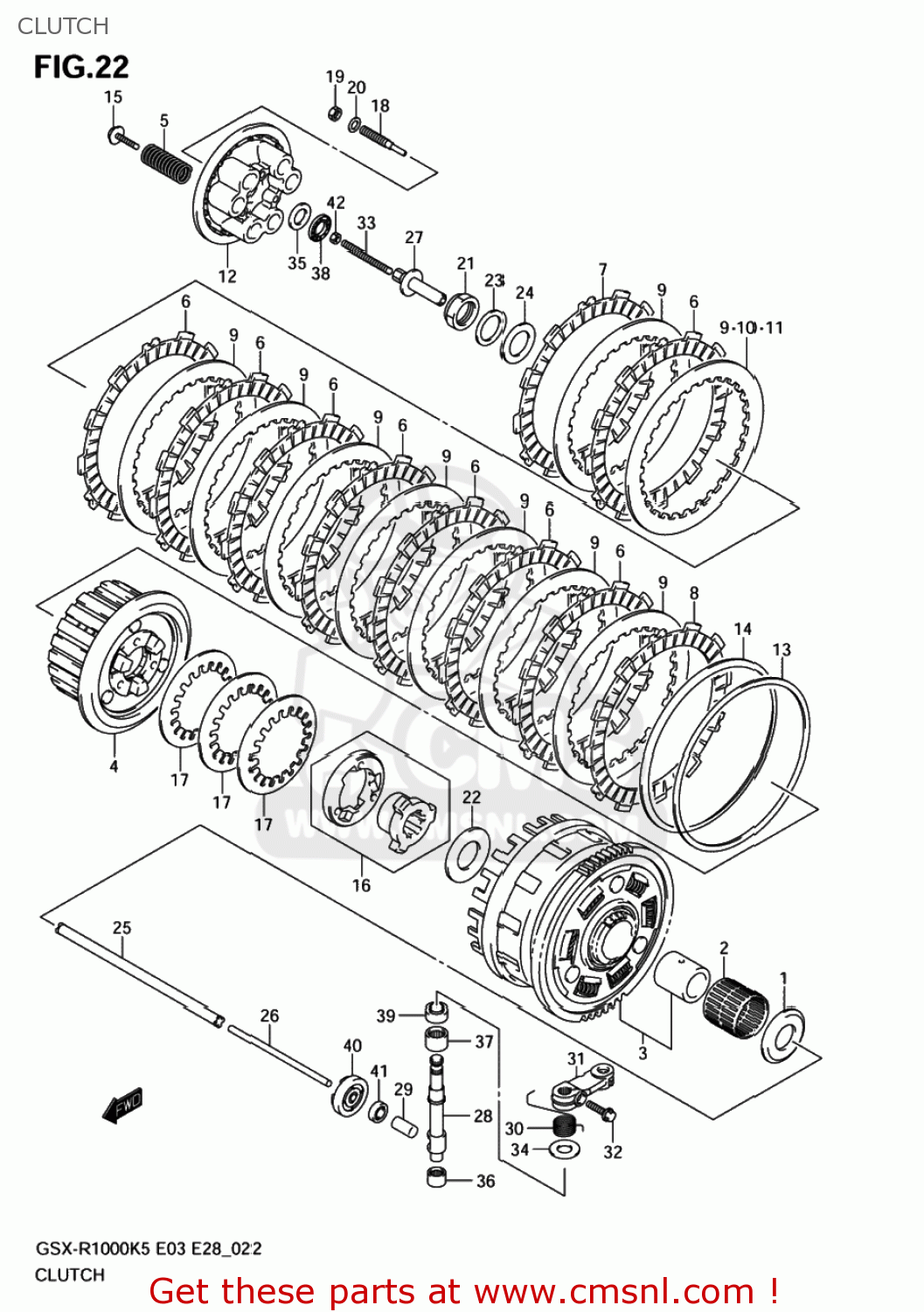 CLUTCH GSXR1000 2006 (K6) USA (E03)