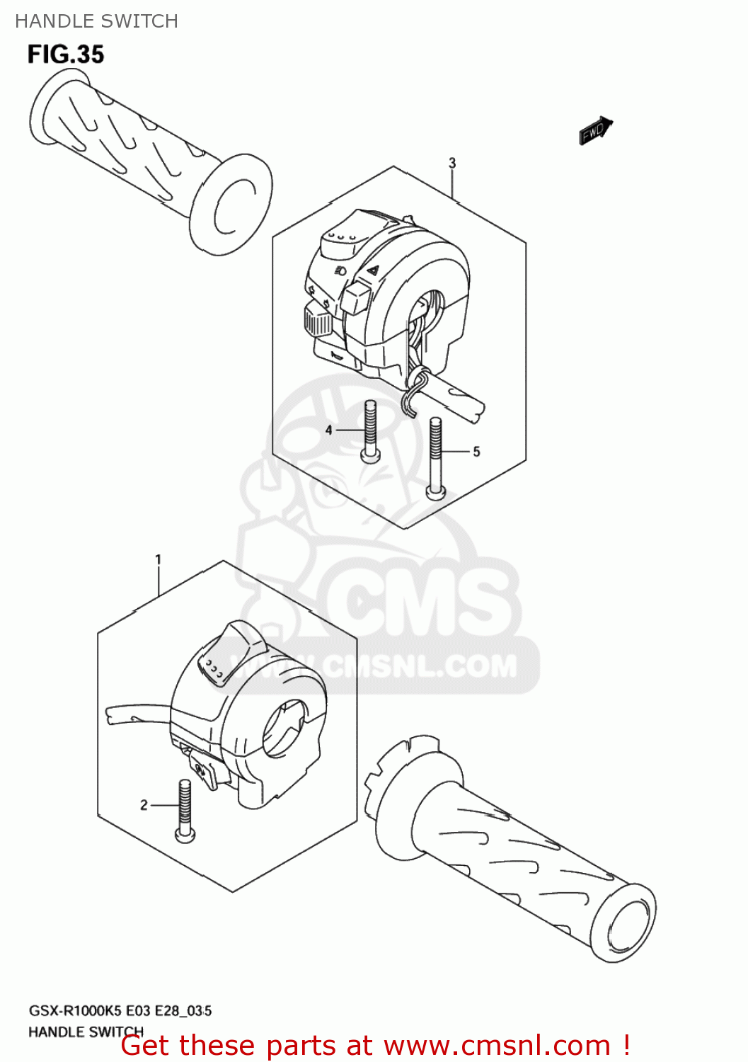 HANDLE SWITCH GSXR1000 2006 (K6) USA (E03)