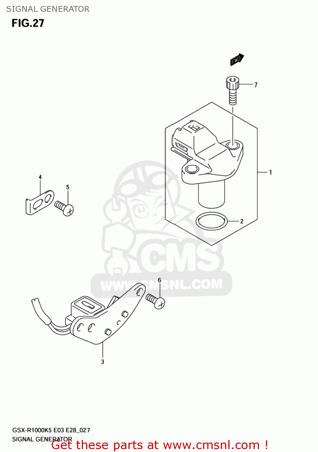 SIGNAL GENERATOR GSXR1000 2006 (K6) USA (E03)