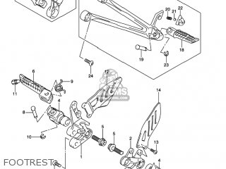 FOOTREST - GSXR1000 2006 (K6) USA (E03)